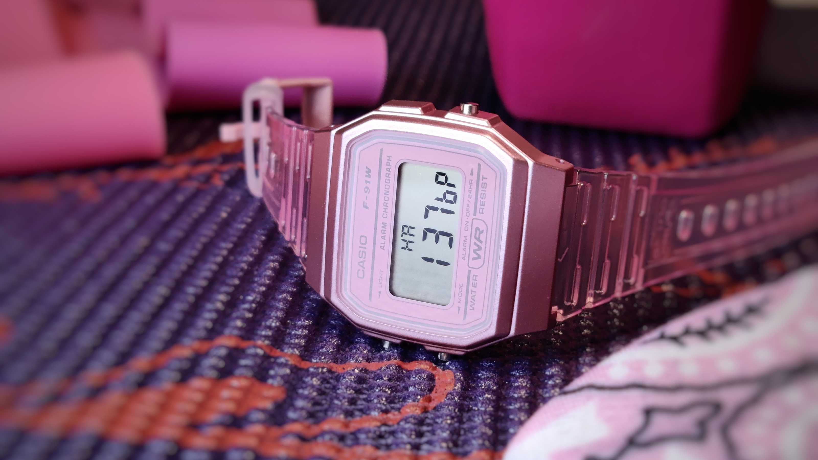 A Casio watch given the Ollee treatment